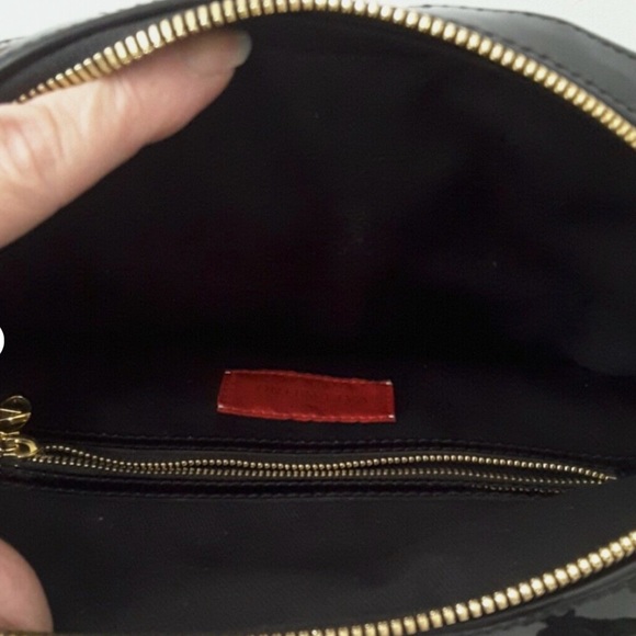 Valentino Garavani Black Patent Leather Braided Handle Shoulder Bag Tote w/ wear - Picture 13 of 16